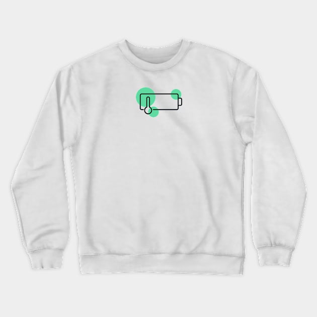 Battery Crewneck Sweatshirt by LetteremanStudio